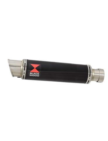 GSXR 600 K6 K7 2006 2007 Decata Silencieux & Silencieux Rond GP Style Noir En Inox 350mm