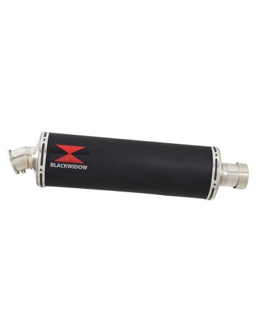GSXR 600 K6 K7 2006 2007 Decata Silencieux & Silencieux Ovale Noir En Inox 400mm