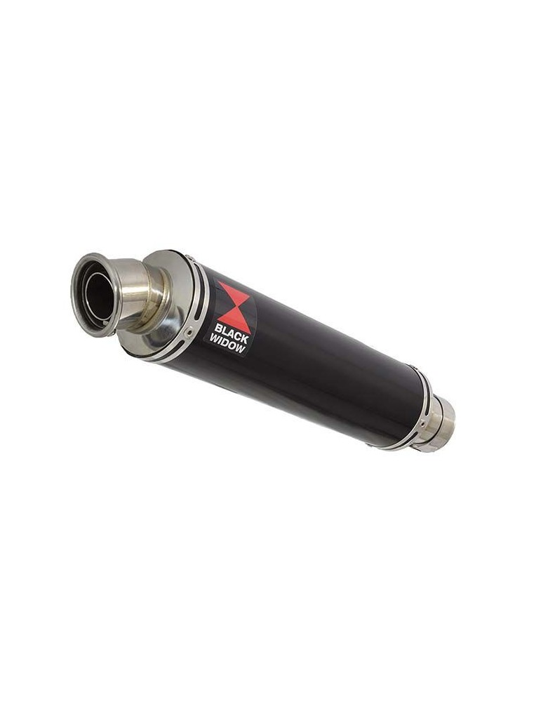 GSXR 600 K6 K7 2006 2007 Decata Silencieux & Silencieux Rond Noir En Inox 350mm