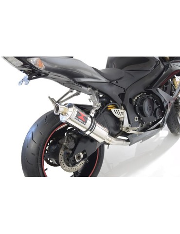 GSXR 600 K6 K7 2006 2007 Decata Silencieux & Silencieux Rond En Inox 300mm