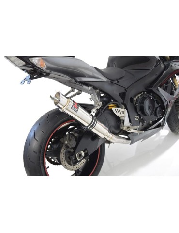 GSXR 600 K6 K7 2006 2007 Decata Silencieux & Silencieux Rond GP Style En Inox 350mm