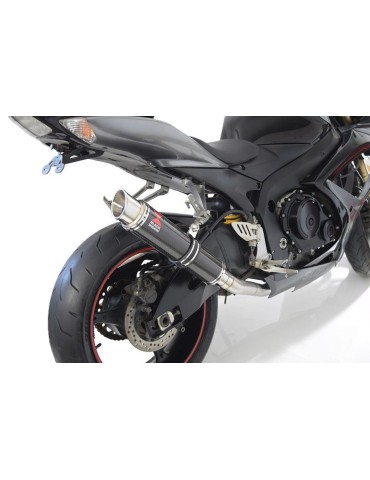 GSXR 600 K6 K7 2006 2007 Decata Silencieux & Silencieux GP Rond En Carbone 350mm