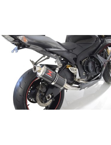 GSXR 600 K6 K7 2006 2007 Decata Silencieux & Silencieux Ovale En Carbone 300mm