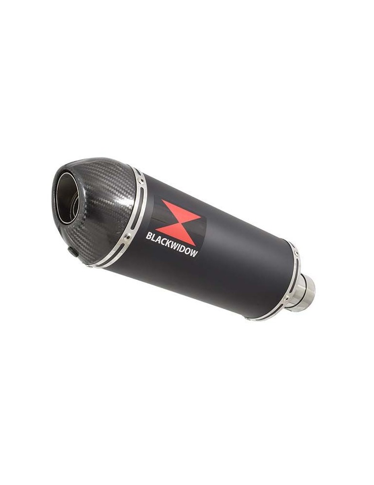 GSXR 600 K6 K7 2006 2007 Decata Silencieux & Silencieux Ovale Noir En Inox + Canule en Carbone 300mm