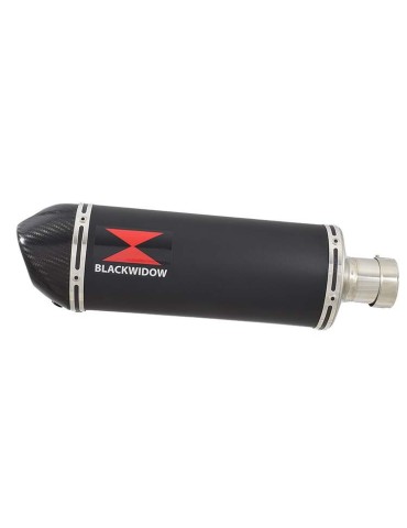 GSXR 600 K6 K7 2006 2007 Decata Silencieux & Silencieux Ovale Noir En Inox + Canule en Carbone 300mm