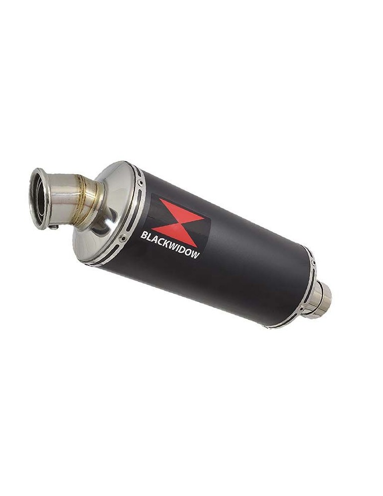 GSXR 600 K6 K7 2006 2007 Decata Silencieux & Silencieux Rond Noir En Inox 300mm