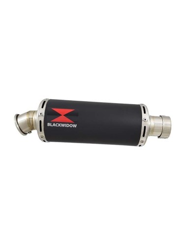 GSXR 600 K6 K7 2006 2007 Decata Silencieux & Silencieux Rond Noir En Inox 300mm