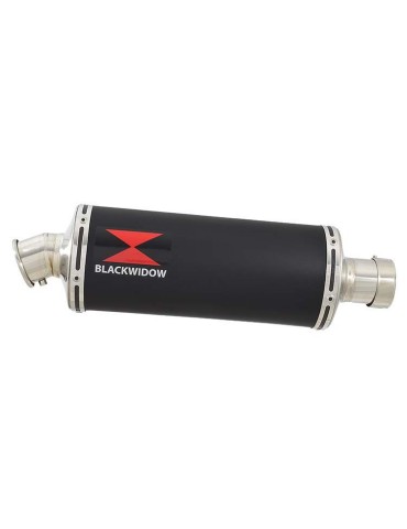 GSXR 600 K6 K7 2006 2007 Decata Silencieux & Silencieux Ovale Noir En Inox 300mm