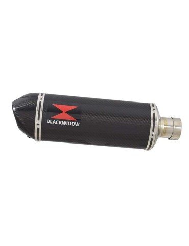 GSXR 600 GSXR600 L1 L2 L3 L4 L5 L6 2011-2016 Tube de raccord et Silencieux Ovale En Carbone 300mm