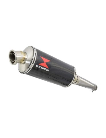 GSXR 600 GSXR600 L1 L2 L3 L4 L5 L6 2011-2016 Tube de raccord et Silencieux Ovale En Carbone 300mm