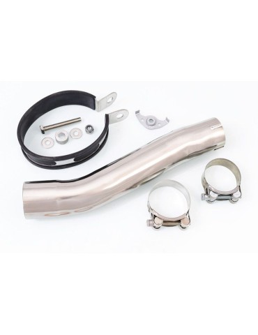 GSXR 600 GSXR600 L1 L2 L3 L4 L5 L6 2011-2016 Ligne complète & Silencieux Ovale Noir en Inox + Canule en Carbone 300mm