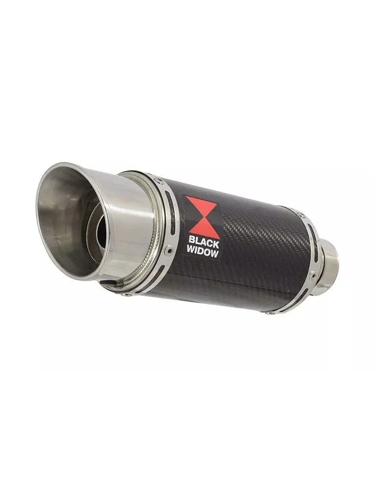 KAWASAKI KLE 500 KLE500 Ligne complète & Silencieux Rond En Carbone 200mm