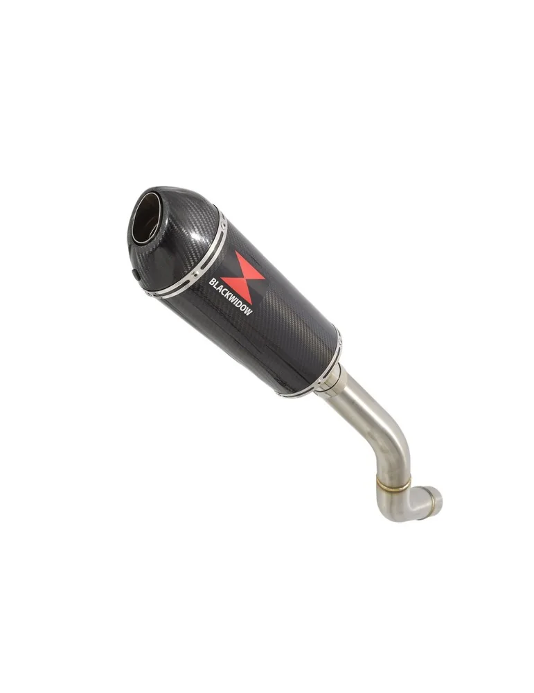 Z800 ZR800A Z800E 13 14 15 16 Tube de raccord (Link Pipe) / Silencieux Ovale en Carbone 300mm