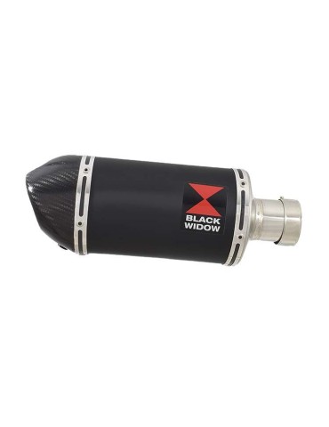 GSXR 600 K6 K7 2006 2007 Decata Silencieux & Silencieux Ovale Noir En Inox + Canule en Carbone 200mm