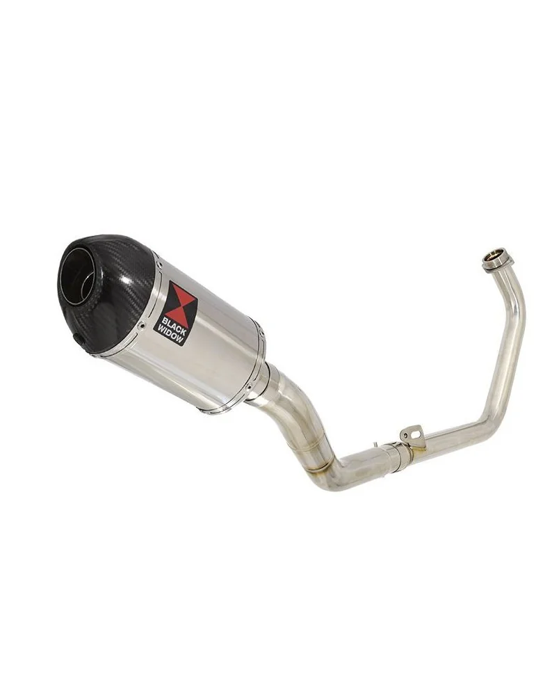CBR300R NC51 2014-2017 Decata Ligne complète + Silencieux Ovale En Inox + En Carbone 200mm