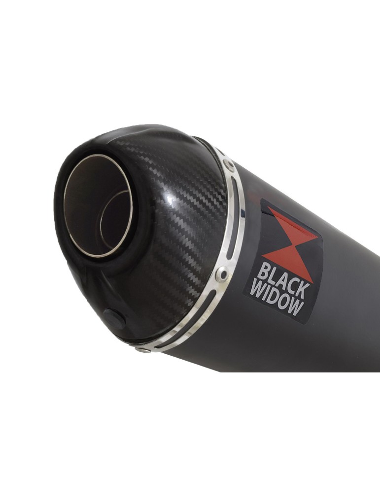CBR 600 FA CBR600FA 2011-2013 Silencieux & tube de raccord & Ovale Black Stainless Silencieux + En Carbone Tip 200mm