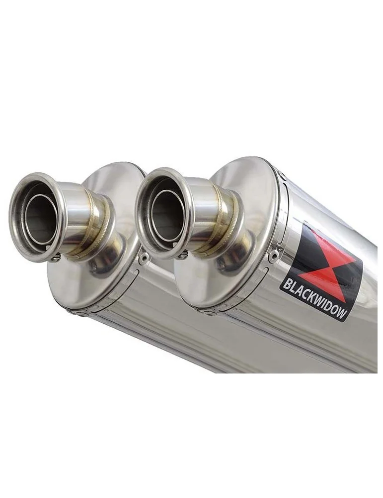 KAWASAKI ZZR1200 ZZR 1200 4-2 Ligne complète & Silencieux Ovale En Inox 400mm