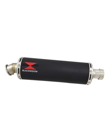 GSXR 750 K6 K7 2006 2007 Decata & Silencieux Rond Noir En Inox 400mm