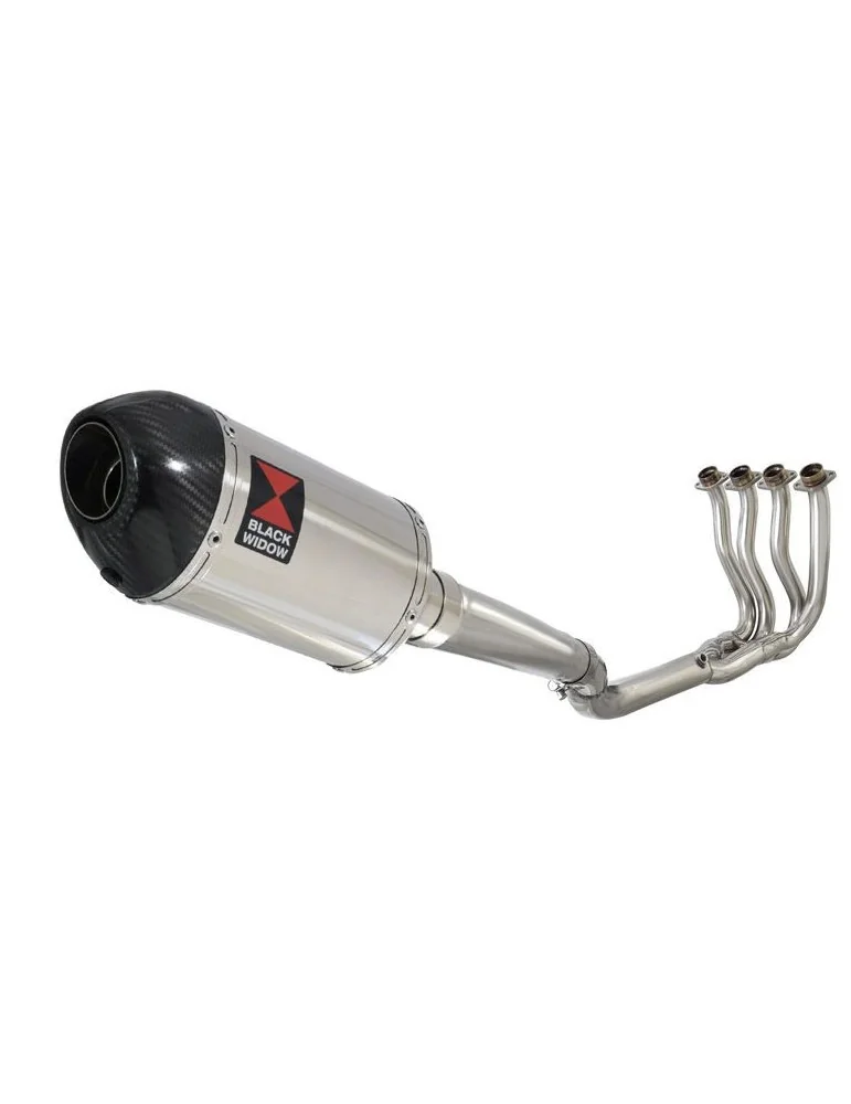 GSXR 750 K8 K9 L0 08 09 10 Ligne complète & Silencieux Ovale en Inox + Canule en Carbone 200mm