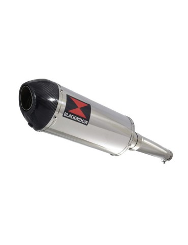 GSXR750 GSXR 750 L1 L2 L3 L4 L5 L6 2011-2016 Tube de raccord et Silencieux Ovale En Inox + Canule En Carbone 300mm