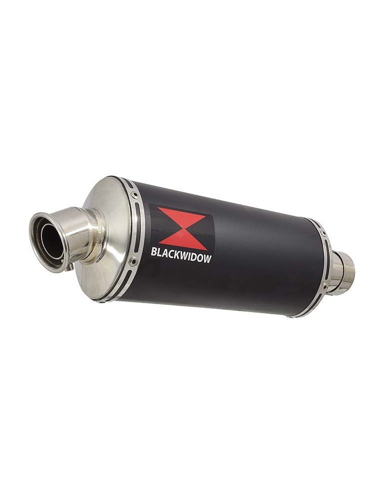 GSXR750 GSXR 750 L1 L2 L3 L4 L5 L6 2011-2016 Tube de raccord et Silencieux Ovale Noir En Inox 300mm