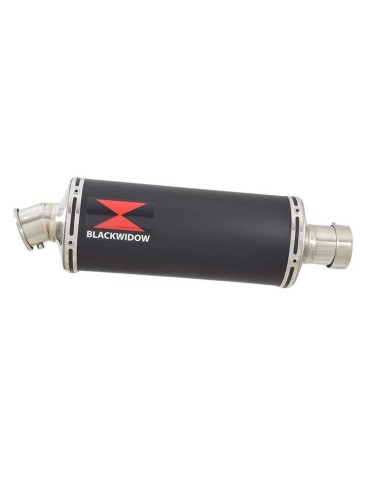 GSXR750 GSXR 750 L1 L2 L3 L4 L5 L6 2011-2016 Tube de raccord et Silencieux Ovale Noir En Inox 300mm