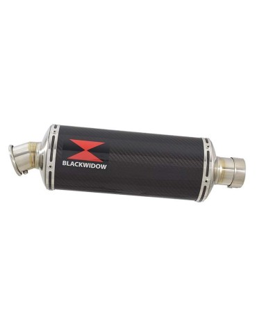 GSXR750 GSXR 750 L1 L2 L3 L4 L5 L6 2011-2016 Tube de raccord et Silencieux Ovale En Carbone 300mm