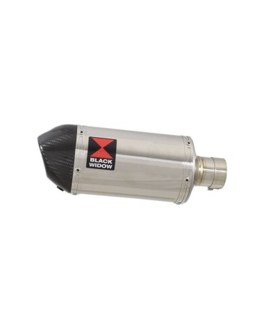 GSXR750 GSXR 750 L1 L2 L3 L4 L5 L6 2011-2016 Tube de raccord et Silencieux Ovale En Inox + Canule En Carbone 200mm