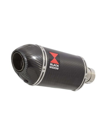 GSXR750 GSXR 750 L1 L2 L3 L4 L5 L6 2011-2016 Tube de raccord et Silencieux Ovale En Carbone 200mm