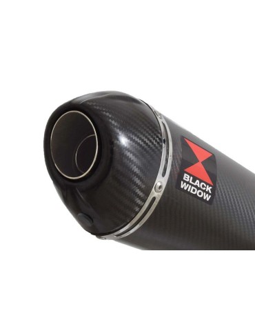 GSXR750 GSXR 750 L1 L2 L3 L4 L5 L6 2011-2016 Tube de raccord et Silencieux Ovale En Carbone 200mm