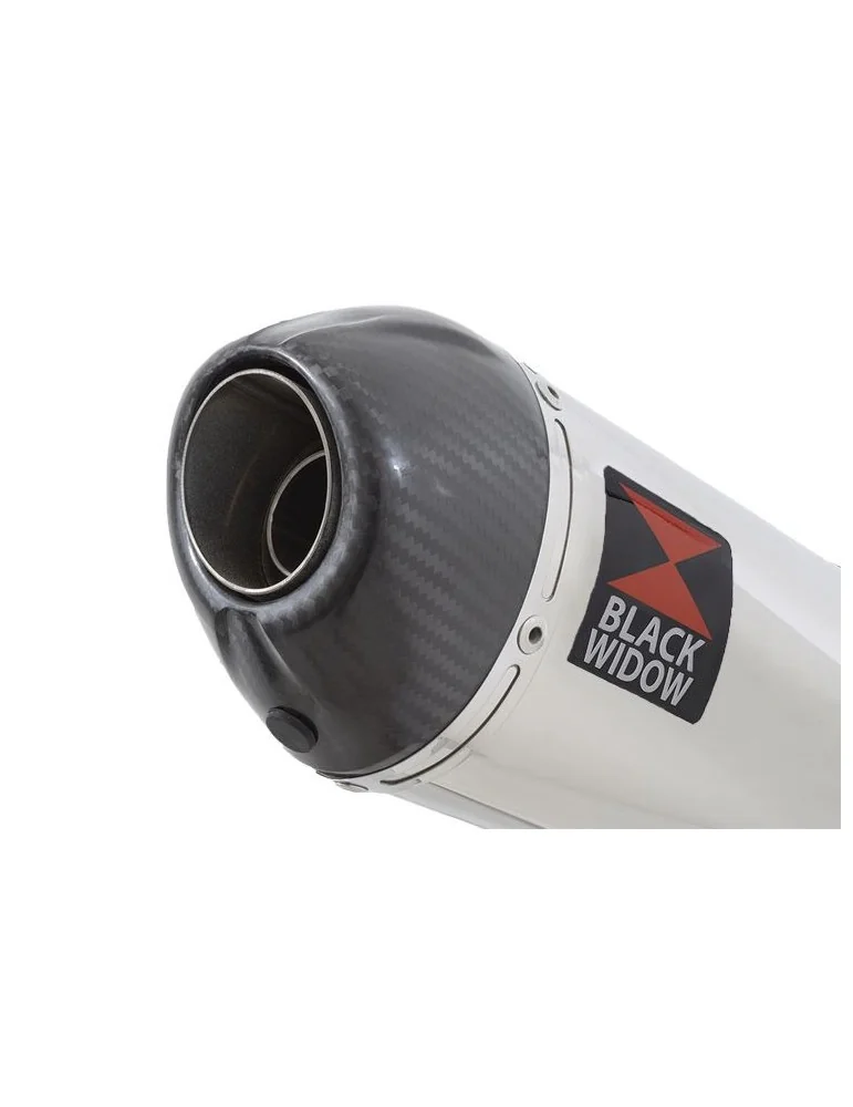 CBR 600 FA CBR600FA 2011-2013 Silencieux & tube de raccord avec Silencieux Ovale En Inox & Carbone Tip 200mm