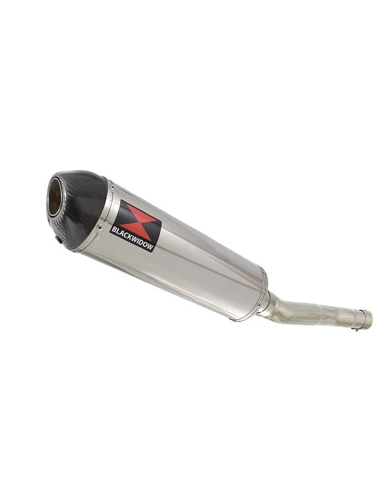 CBR250R MC41 2011-2014 Tube de raccord & Silencieux Ovale En Inox + Carbone Tip 400mm