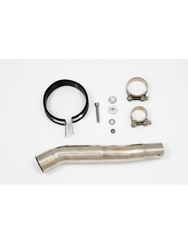 CBR250R MC41 2011-2014 Tube de raccord & Silencieux Rond GP Style En Inox 350mm
