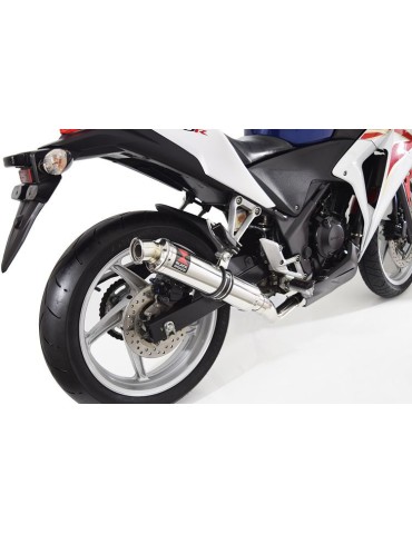 CBR250R MC41 2011-2014 Tube de raccord & Silencieux Rond En Inox 350mm