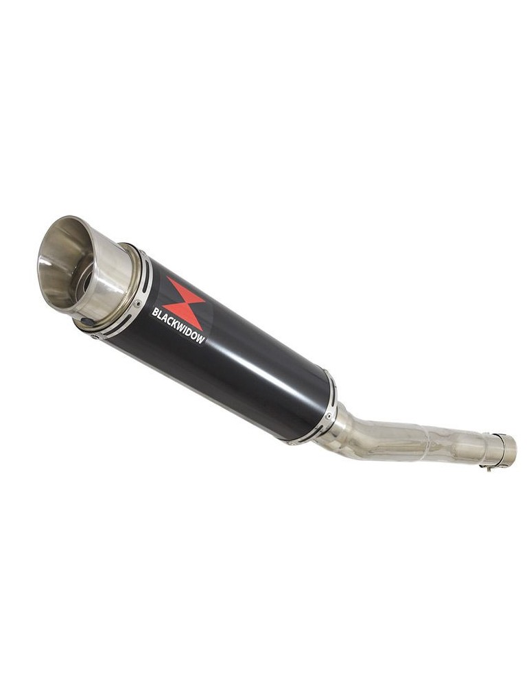 CBR250R MC41 2011-2014 Tube de raccord & Silencieux Rond GP Style Noir En Inox 360mm