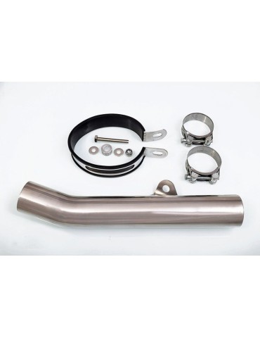 CBR600 CBR 600 91-98 FM-FW tube de raccord et Silencieux Ovale Noir En Inox + En Carbone Tip 300mm