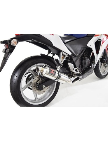 CBR250R MC41 2011-2014 Tube de raccord & Silencieux Rond En Inox 300mm