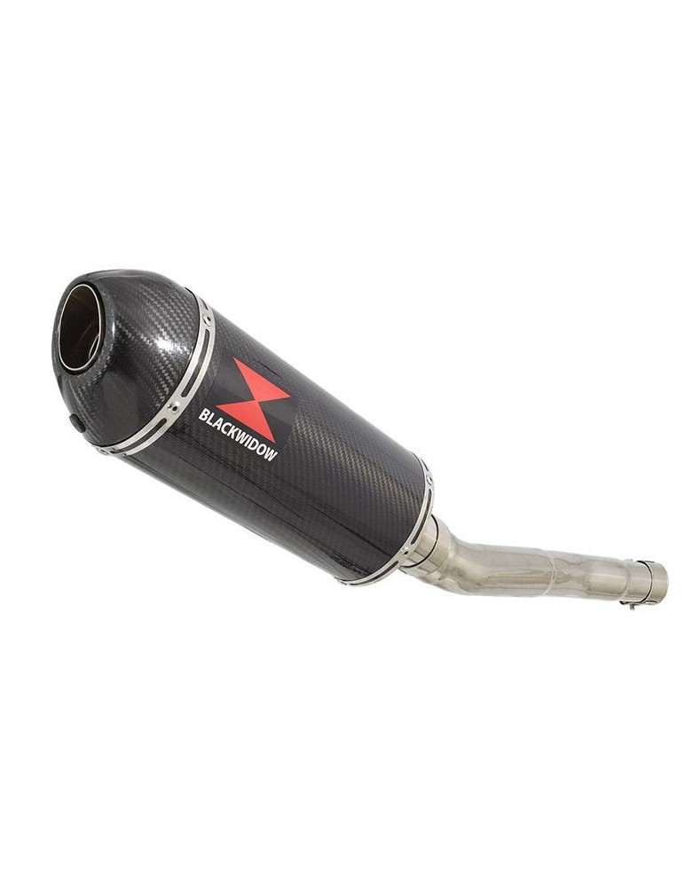 CBR250R MC41 2011-2014 Tube de raccord & Silencieux Ovale En Carbone + Carbone Tip 300mm