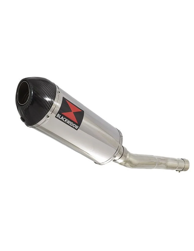 CBR250R MC41 2011-2014 Tube de raccord & Silencieux Ovale En Inox + Carbone Tip 300mm