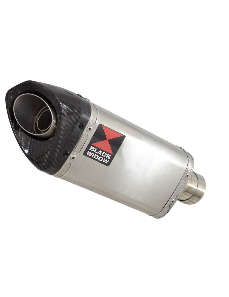 CBR250R MC41 2011-2014 Tube de raccord & Silencieux Tri Ovale Inox + Carbone Tip 250mm