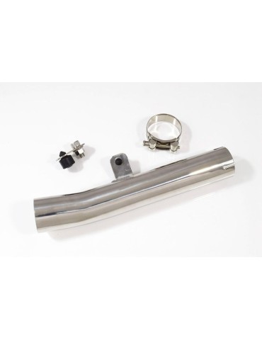 CBR600 CBR 600 FX FY 1999 2000 tube de raccord et Silencieux Ovale Noir En Inox + En Carbone Tip 300mm