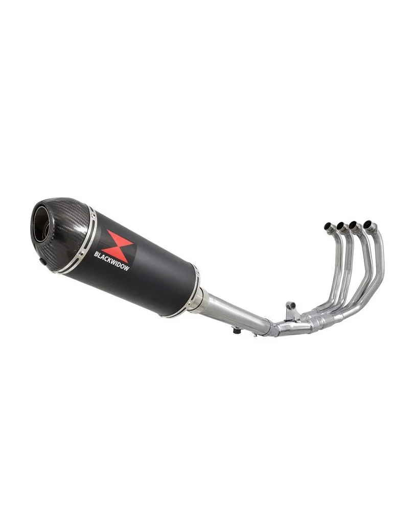 CBR600 CBR 600 FX FY 1999 2000 Ligne complète & Silencieux Ovale Noir En Inox + Carbone Tip 300mm