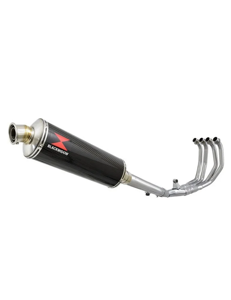 CBR600 CBR 600 F1 F2 F3 F4 F5 F6 F7 2001-2007 Ligne complète & Silencieux Ovale En Carbone 400mm