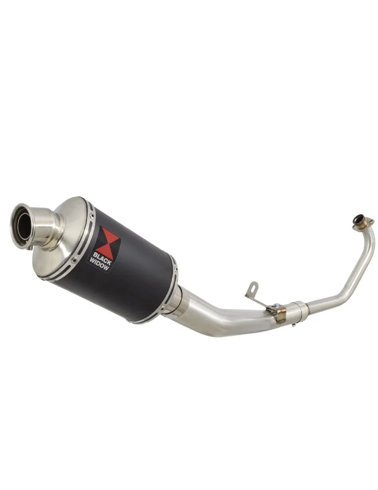 CBR 125 CBR125R 2011 - 2017 Diamètre XI Ligne complète & Silencieux Ovale Noir En Inox 230mm