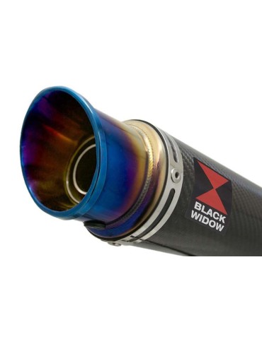 CBR 125 CBR125R 2011 - 2017 Diamètre XI Ligne complète & Silencieux GP Rond En Carbone + Inox Anodisé 230mm