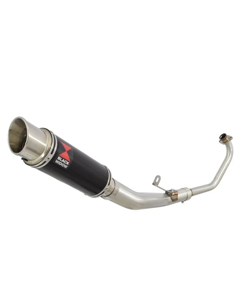 CBR 125 CBR125R 2011 - 2017 Diamètre XI Ligne complète & Silencieux GP Style Rond Noir En Inox 230mm