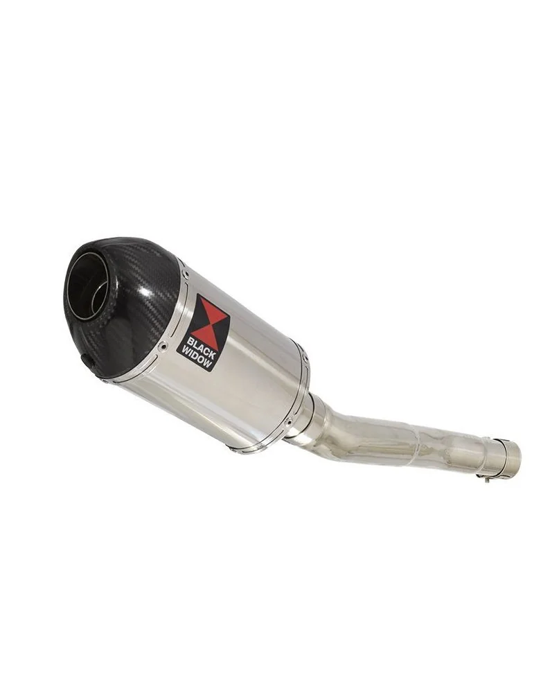 CBR250R MC41 2011-2014 Tube de raccord & Silencieux Ovale En Inox + Carbone Tip 200mm