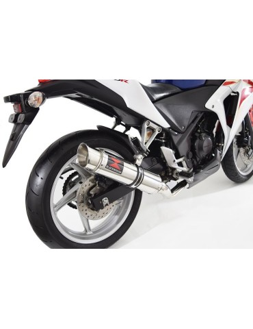 CBR250R MC41 2011-2014 Decata Ligne complète + Silencieux Rond GP Style En Inox 360mm