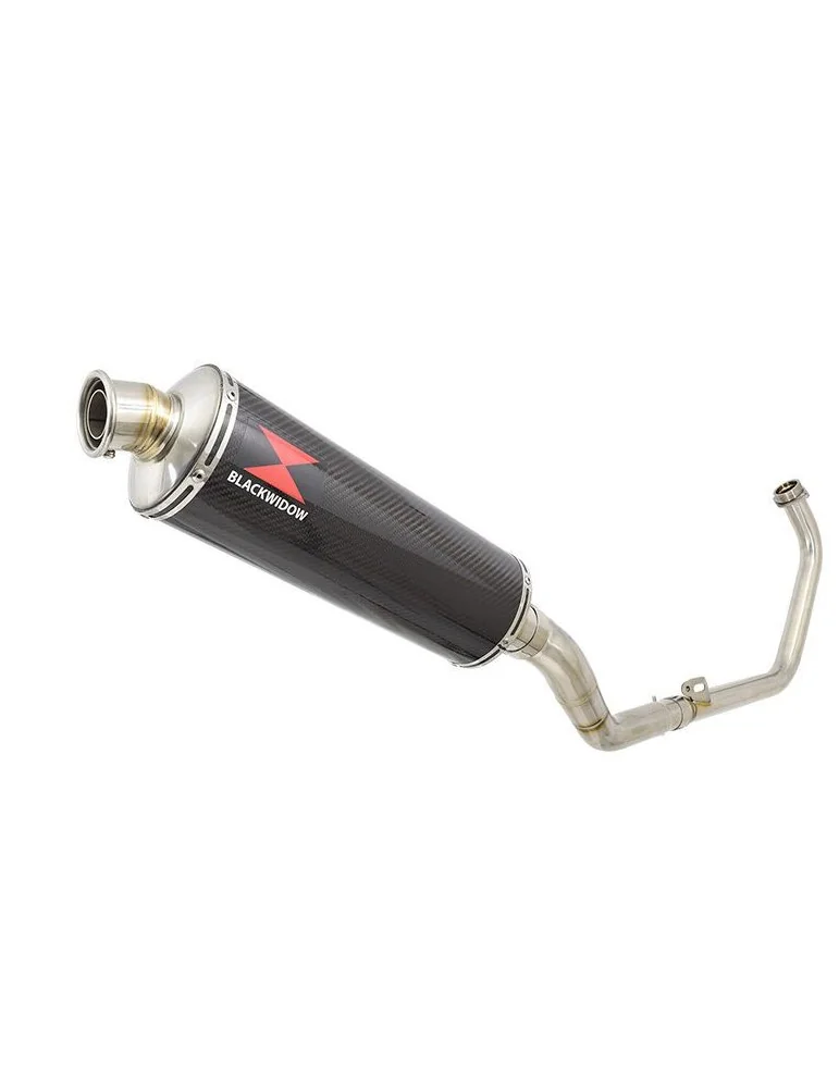 CBR250R MC41 2011-2014 Decata Ligne complète + Silencieux Ovale En Carbone 400mm