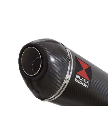 CBR250R MC41 2011-2014 Tube de raccord & Silencieux Ovale En Carbone + Carbone Tip 200mm